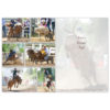 mini bronc busting, mutton busting, barrel racing, mini chuckwagon racing, and bull riding at a northern Alberta rodeo