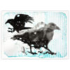 an artist's interpretation of ravens playing
