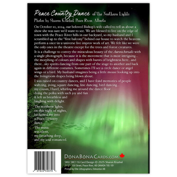 Photo of northern lights and story about their dance